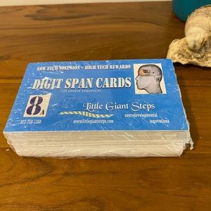 Digit Span Cards 8A